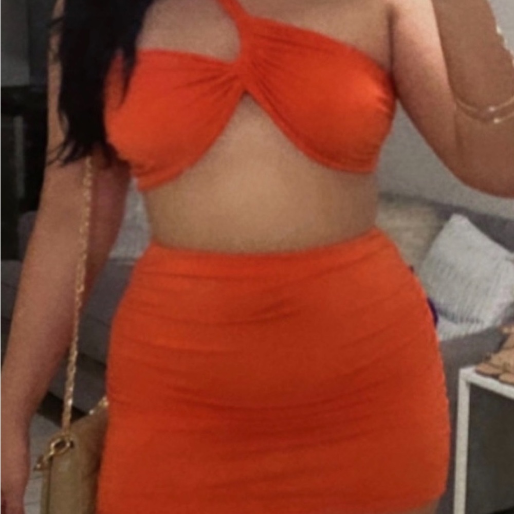 Orange two piece set